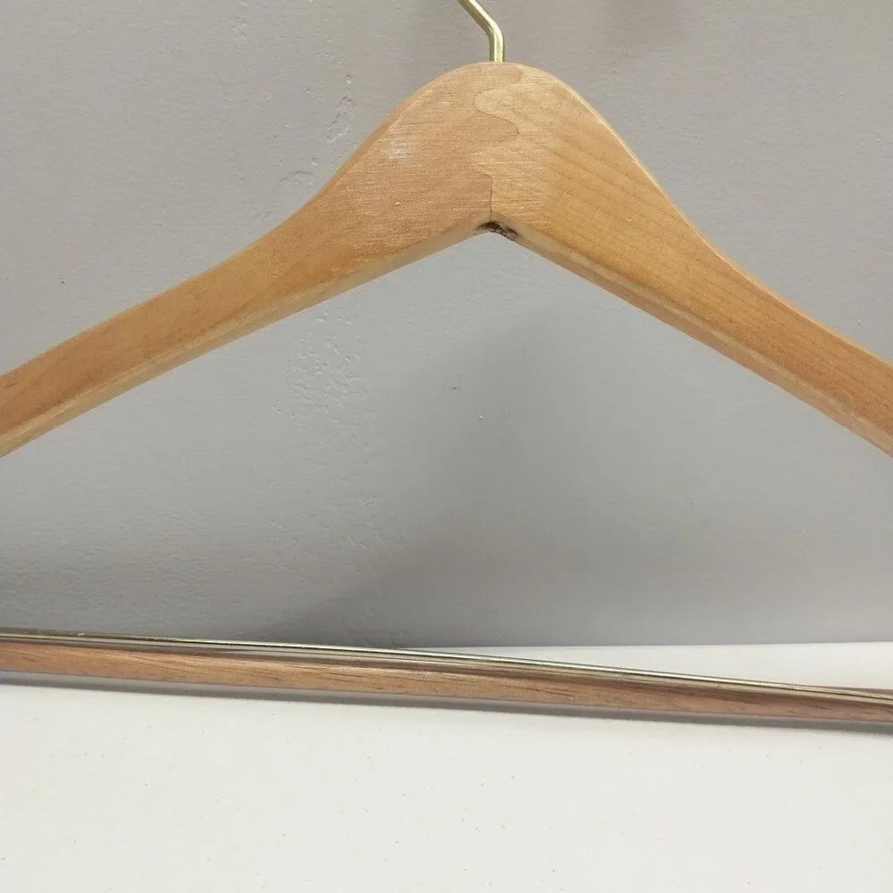 Vintage Lands' End Wood Clothes Hanger Store Display Advertising 17